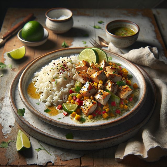 Galactic Lime Coconut Chicken Mosaic