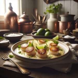 Coconut Lime Scallops