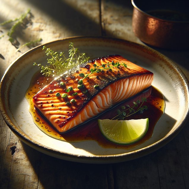 Crystal Moonflower Miso Glaze Salmon