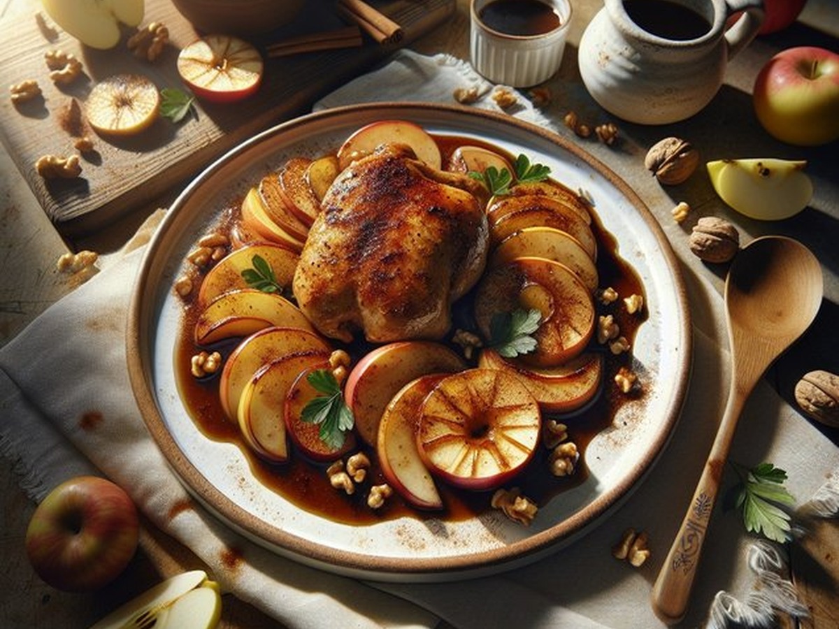 Apple Cinnamon Chicken Apple Cinnamon Chicken served and ready to enjoy