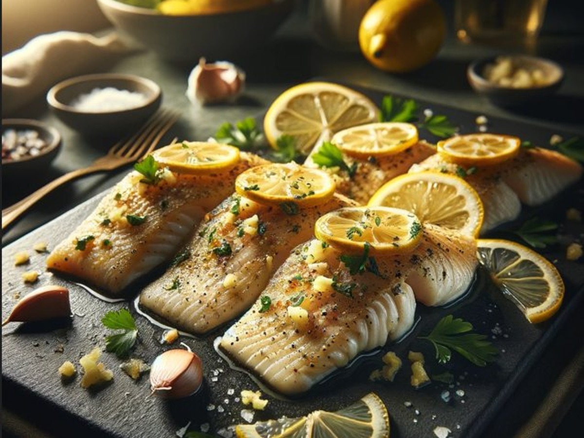 Baked Lemon Garlic Tilapia Baked Lemon Garlic Tilapia served and ready to enjoy