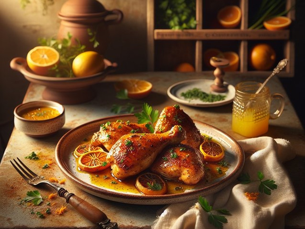 Cinnamon Citrus Chicken Escapade Cinnamon Citrus Chicken Escapade served and ready to enjoy
