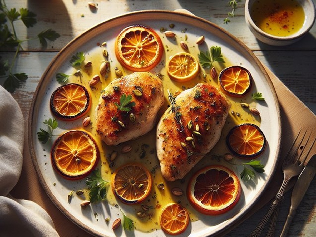 Citrus Blossom Chicken Enchantment Citrus Blossom Chicken Enchantment served and ready to enjoy