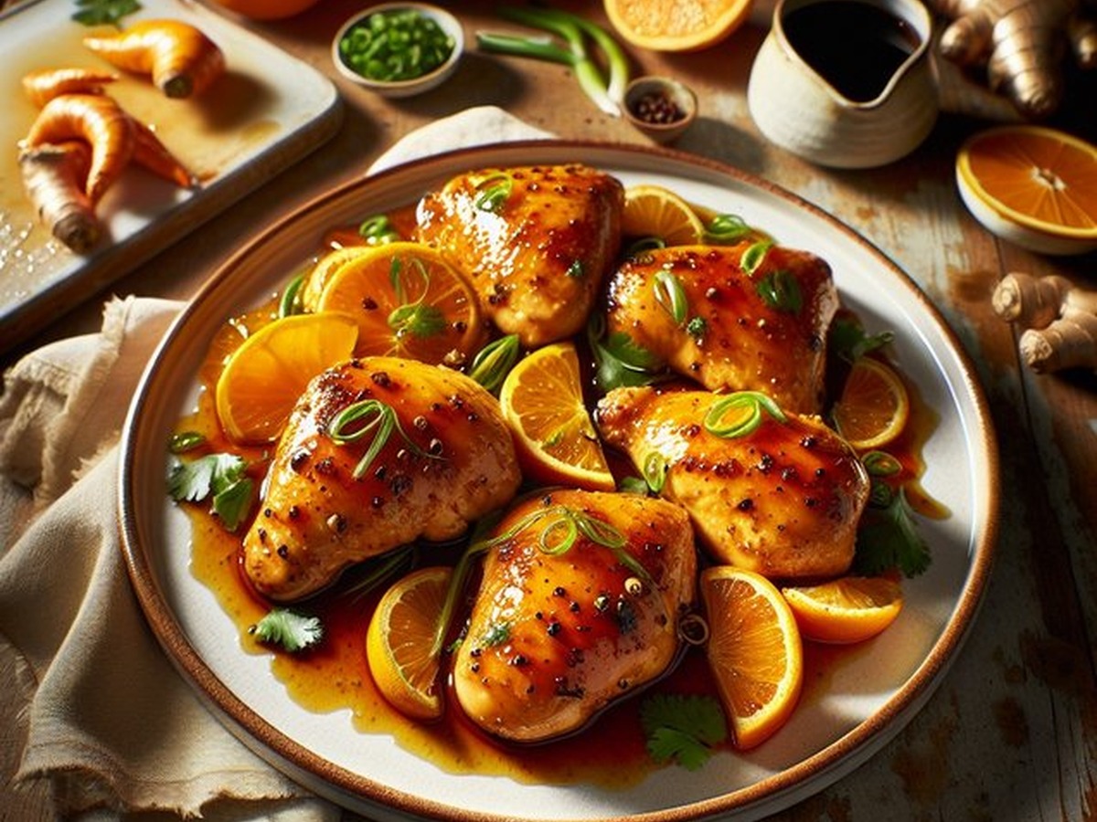 Citrus Ginger Chicken Horizon served and ready to enjoy