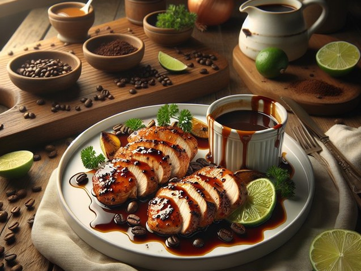 Espresso Vanilla Chicken served and ready to enjoy