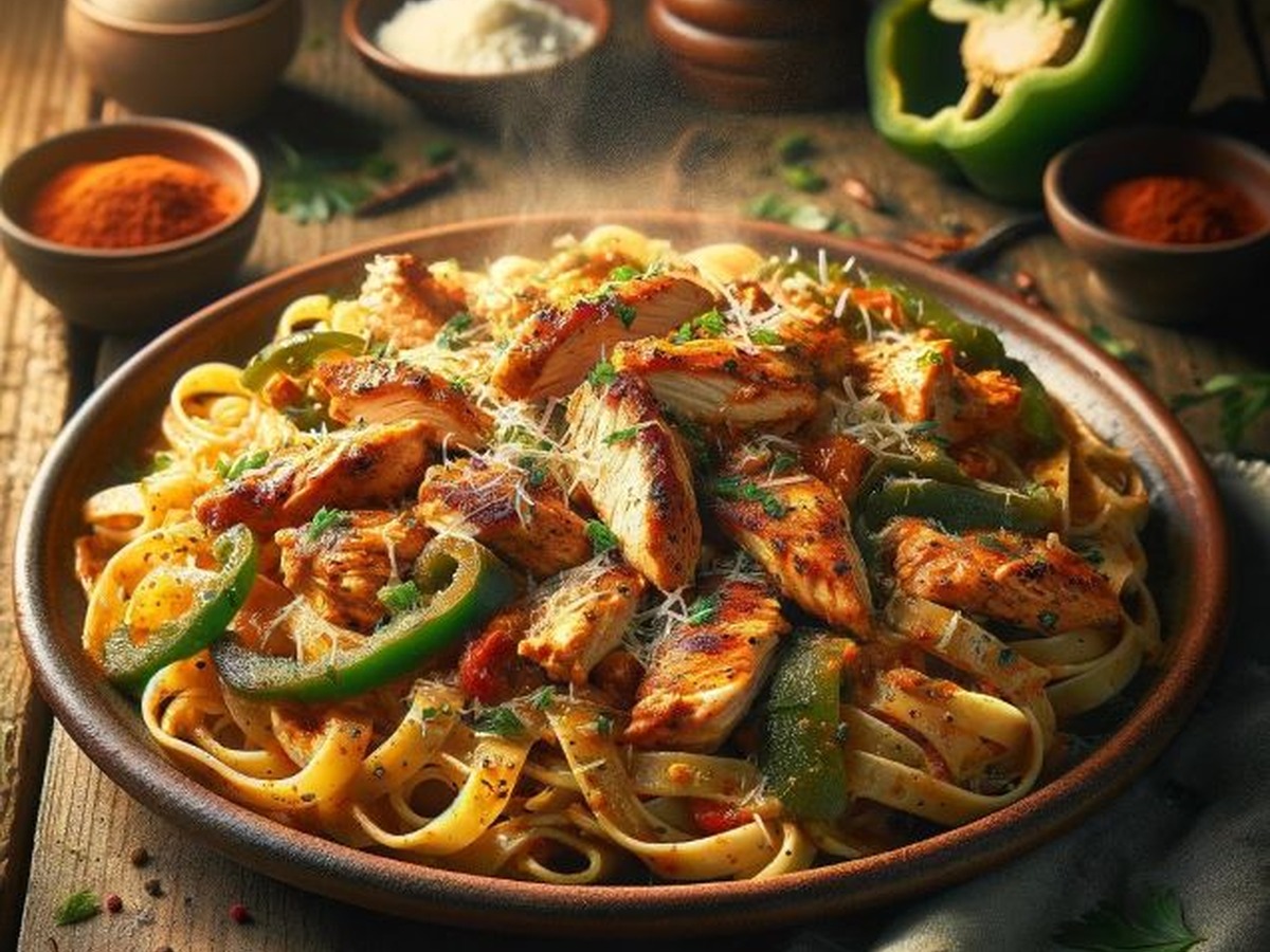 Spicy Cajun Chicken Pasta Recipe Spicy Cajun Chicken Pasta Recipe served and ready to enjoy