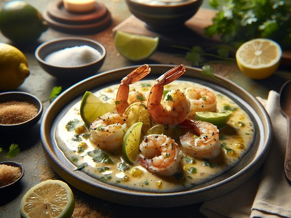 Coconut Lemon Shrimp Coconut Lemon Shrimp served and ready to enjoy