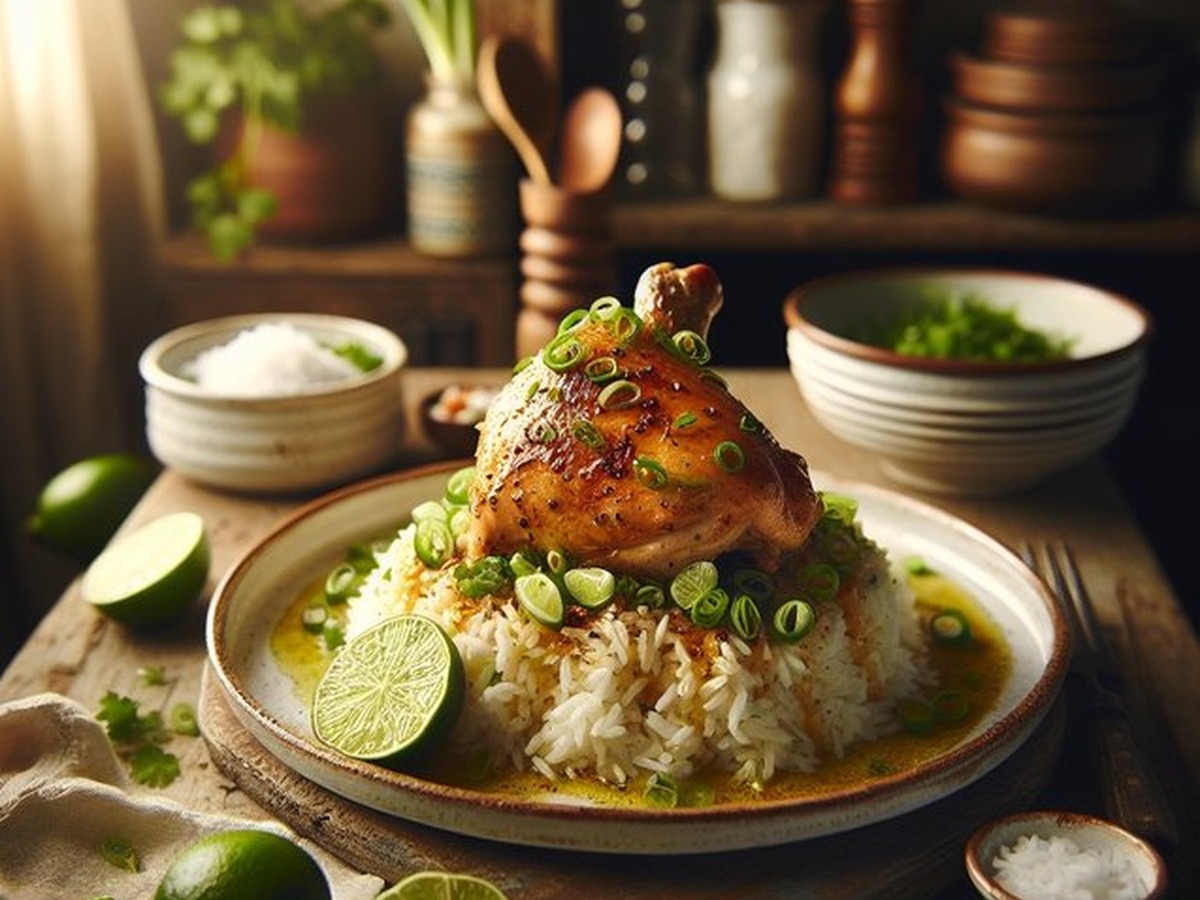 Whirling Jasmine Coconut Lime Chicken Whirling Jasmine Coconut Lime Chicken served and ready to enjoy