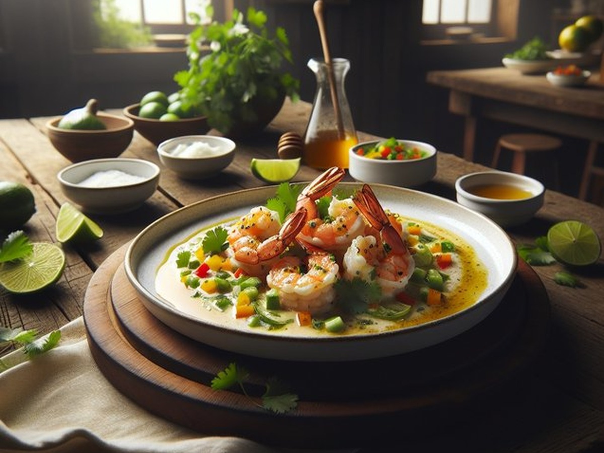 Coconut Lime Shrimp Fiesta Coconut Lime Shrimp Fiesta served and ready to enjoy