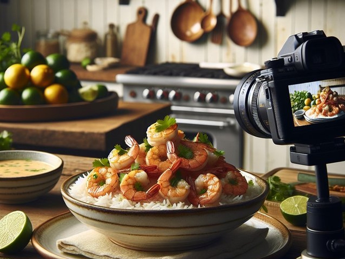 Tangy Coconut Lime Shrimp served and ready to enjoy