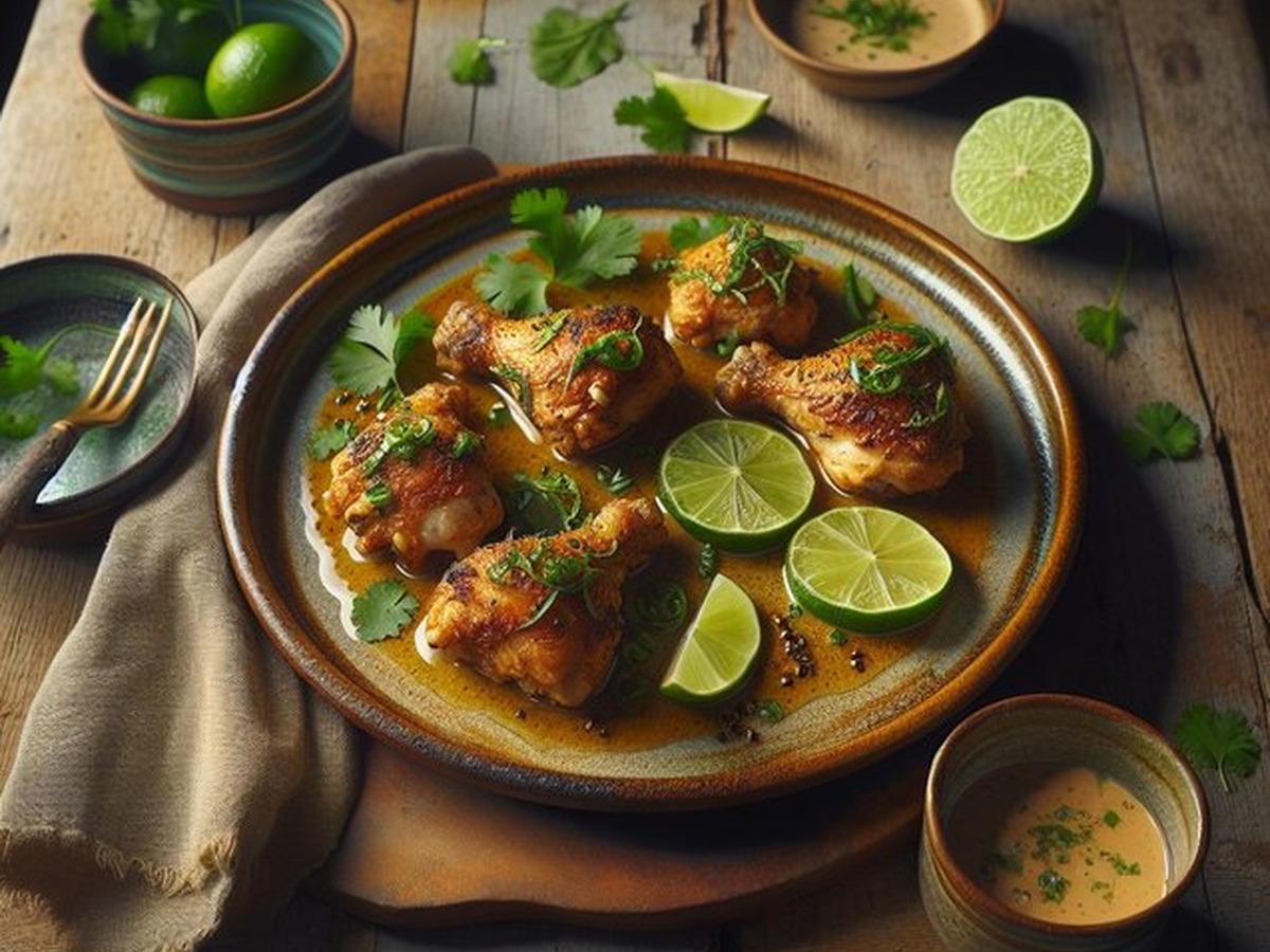 Ginger Lime Coconut Chicken Ginger Lime Coconut Chicken served and ready to enjoy