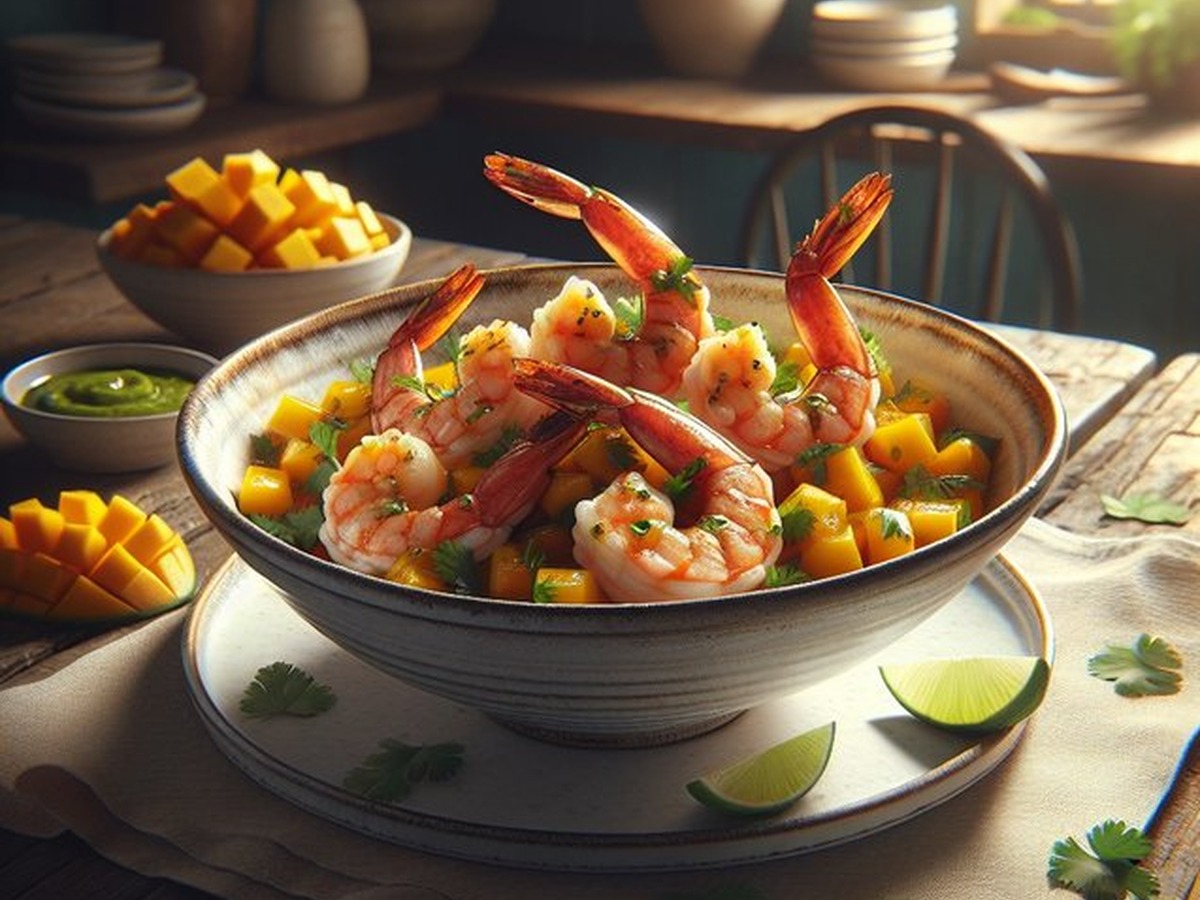 Whirlwind Tropical Mango Chutney Shrimp Whirlwind Tropical Mango Chutney Shrimp served and ready to enjoy