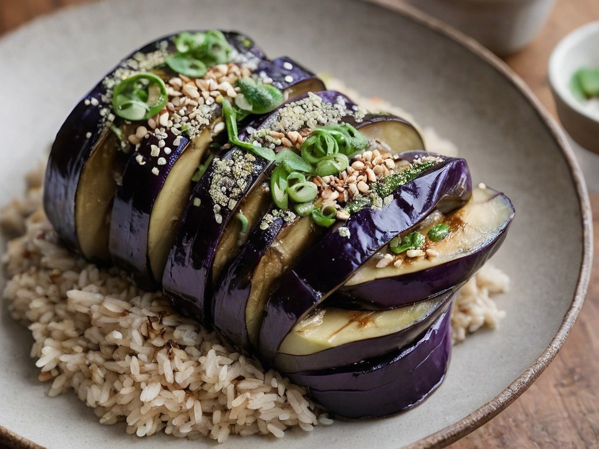 Charred Shiso Miso Eggplant Bowls Charred Shiso Miso Eggplant Bowls served and ready to enjoy