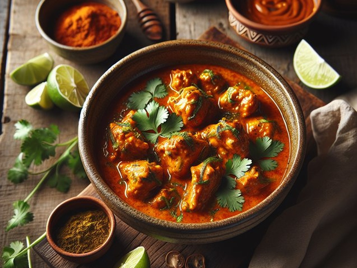 Tangy Tamarind Chicken Curry Flavorful Tangy Tamarind Chicken Curry served and ready to enjoy