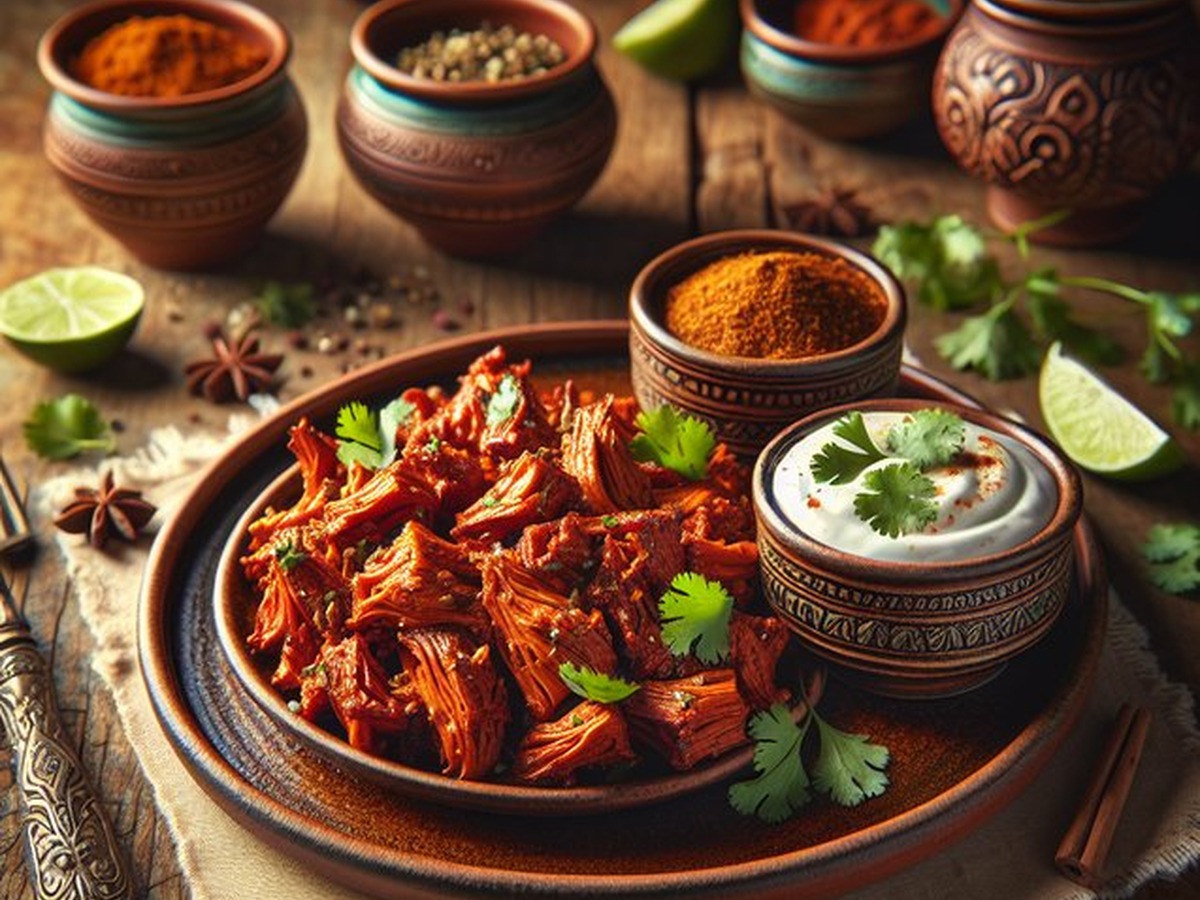 Tandoori Spice Roasted Jackfruit served and ready to enjoy