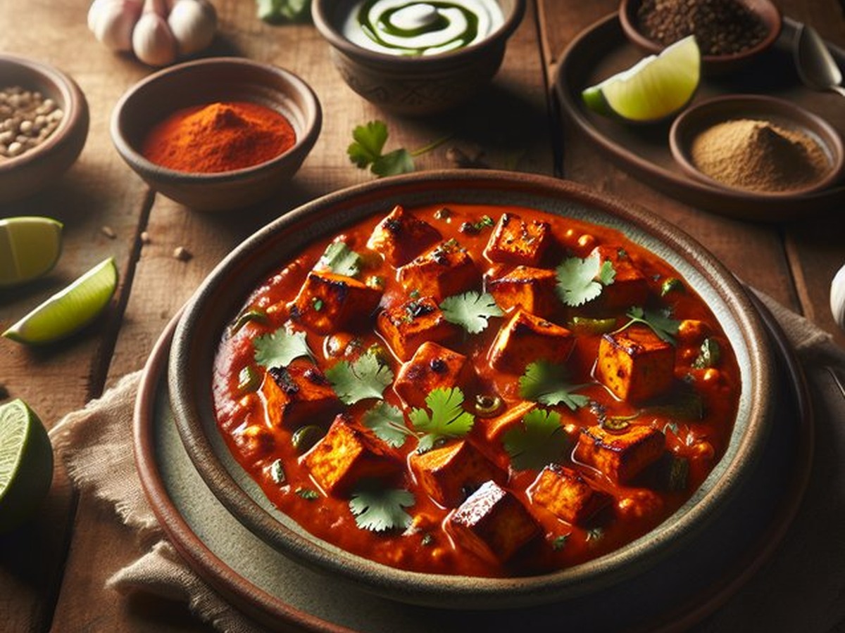 Chili Lime Paneer Tikka Masala served and ready to enjoy