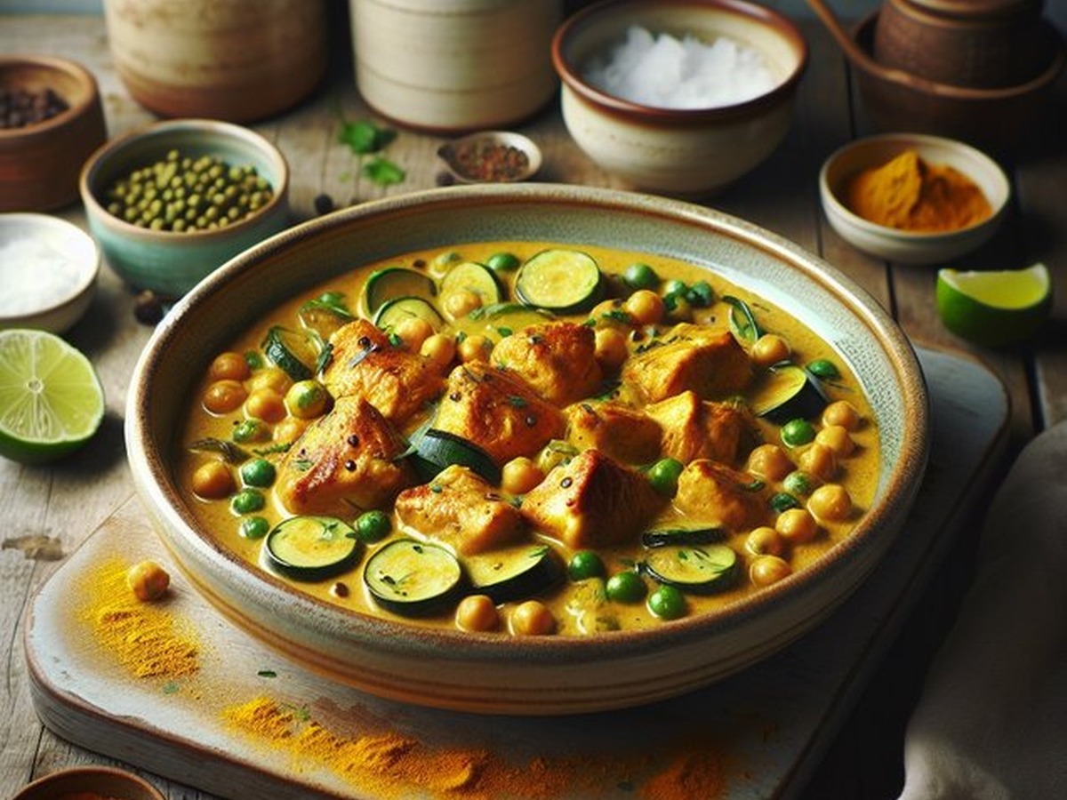 Twinkling Turmeric Coconut Curry Medley served and ready to enjoy