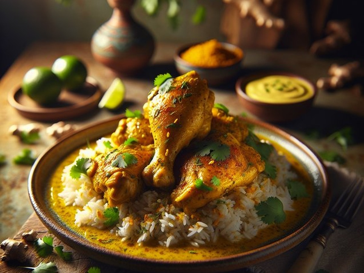 Tantalizing Turmeric Ginger Chicken Tantalizing Turmeric Ginger Chicken served and ready to enjoy