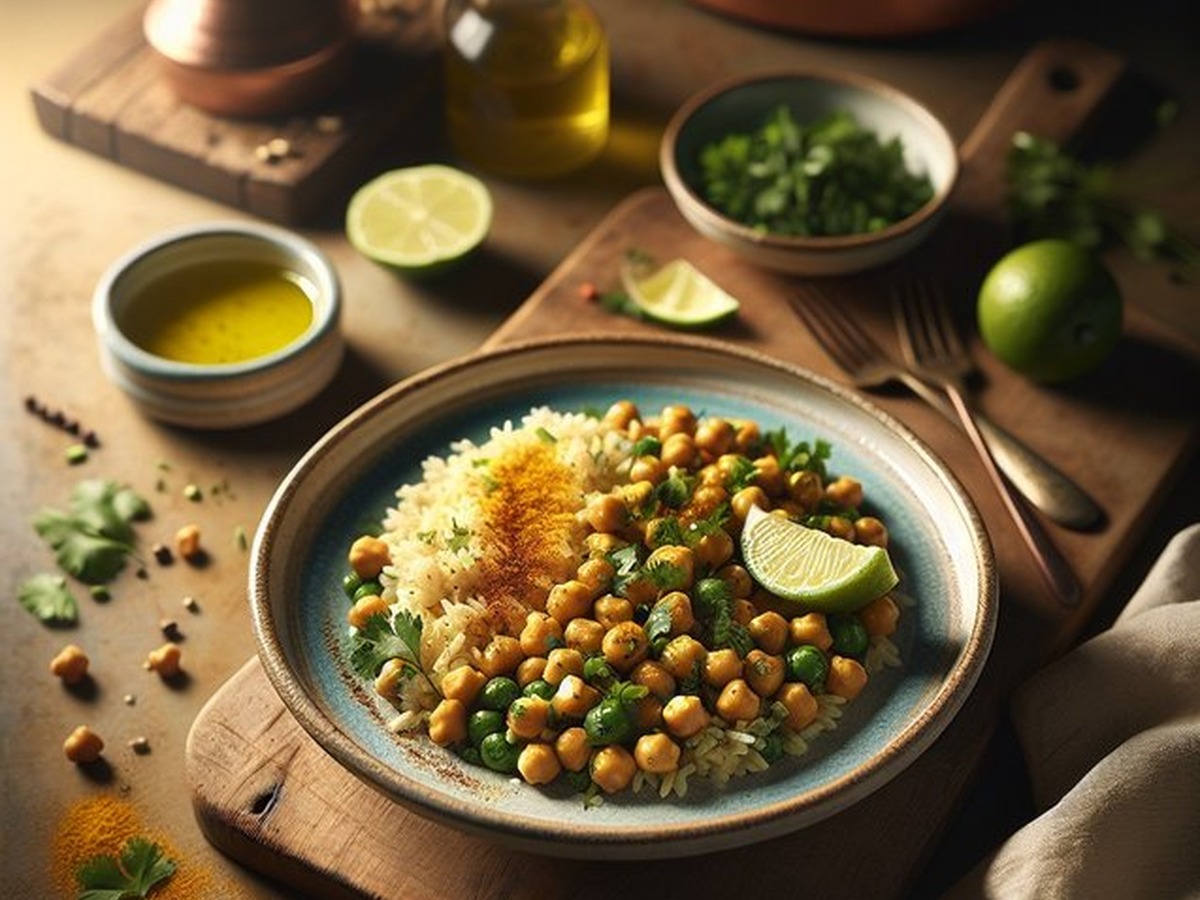 Citrus Chickpea Pilaf Citrus Chickpea Pilaf served and ready to enjoy