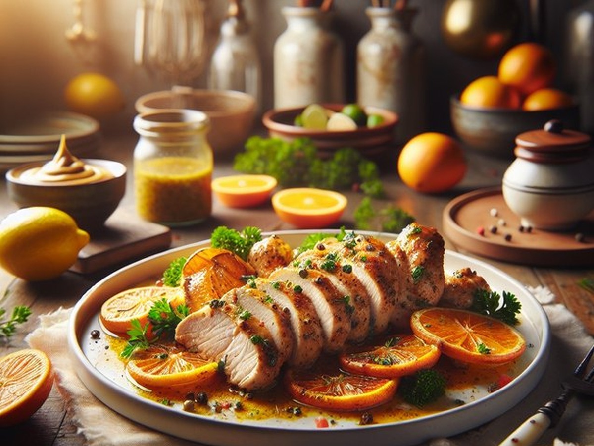 Citrus Spice Chicken served and ready to enjoy