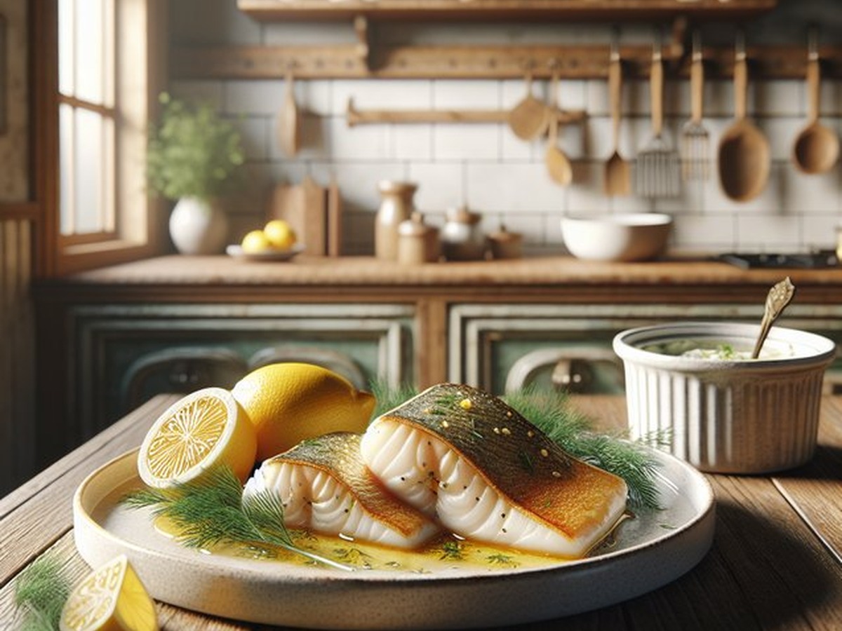 Lavish Lemon Dill Barramundi served and ready to enjoy