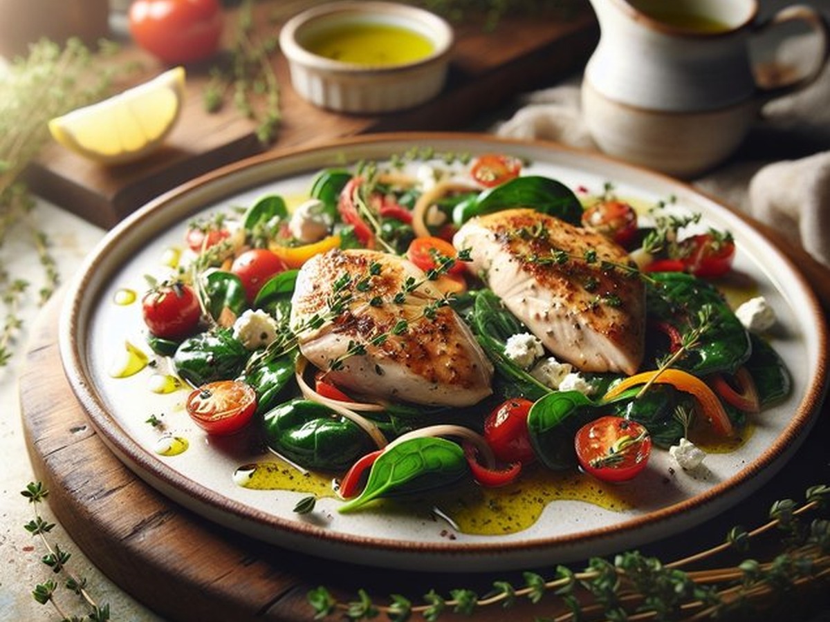 Thyme Infused Chicken Medley Thyme Infused Chicken Medley served and ready to enjoy