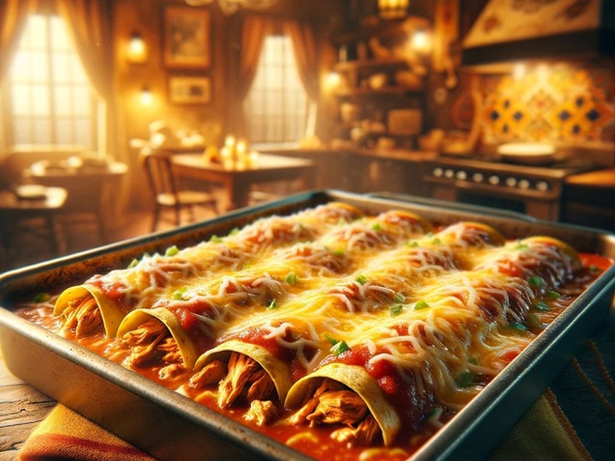 Mexican Chicken Enchiladas Recipe served and ready to enjoy
