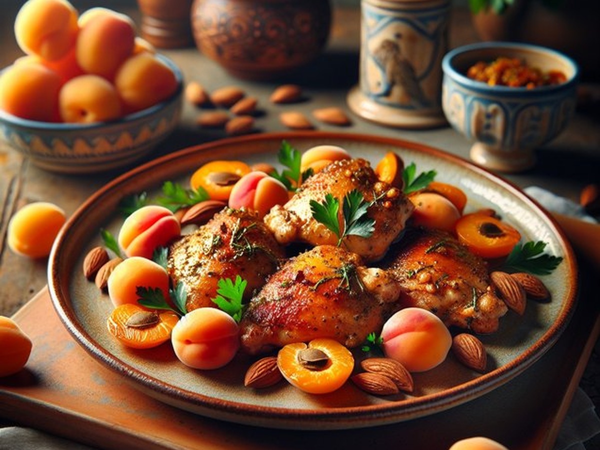Spiced Apricot Chicken served and ready to enjoy