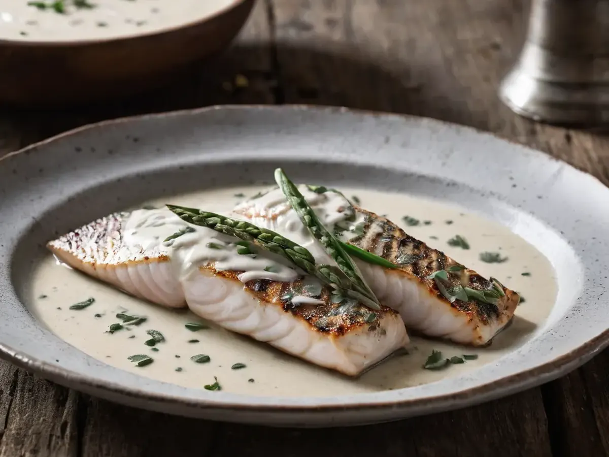 Grilled Fish Fillets With Coconut Milk And Lemongrass Grilled Fish Fillets With Coconut Milk And Lemongrass served and ready to enjoy
